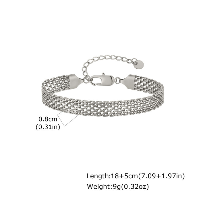 Wholesale Stainless Steel Mens Mesh Bracelets