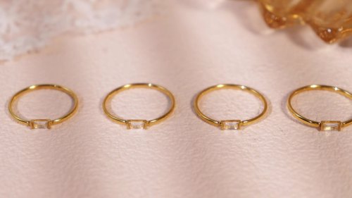 Wholesale Stainless Steel 5A Zirconia Ring
