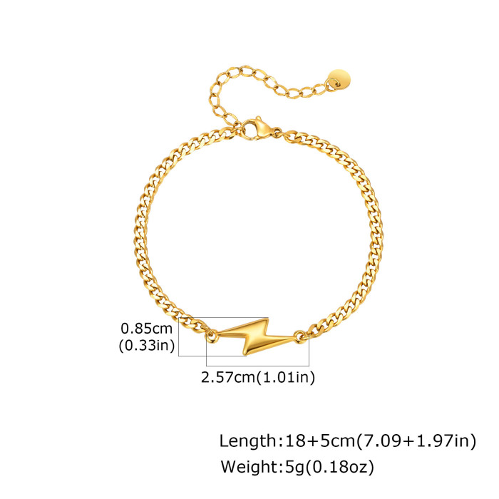 Wholesale Stainless Steel Lightning Bracelet
