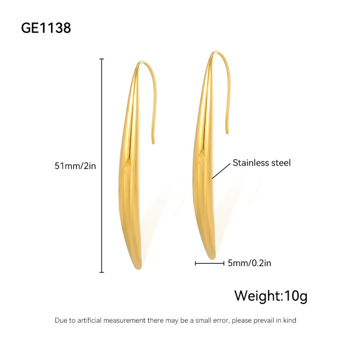 Wholesale Stainless Steel Fashion Simple Earrings