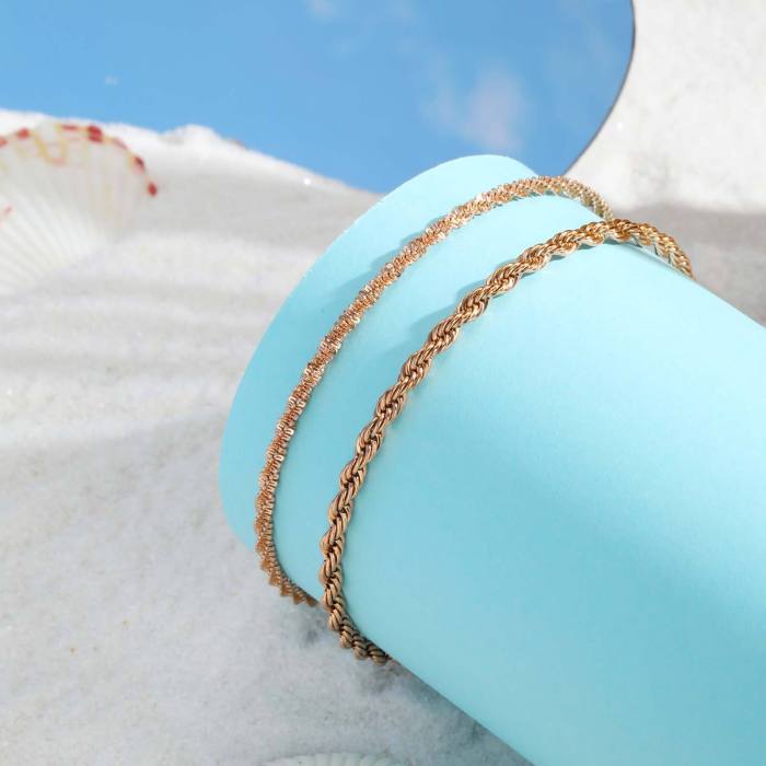 Wholesale Stainless Steel Ins Style Anklet
