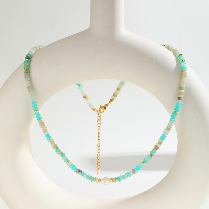 Wholesale Natural Stone Beaded Necklace