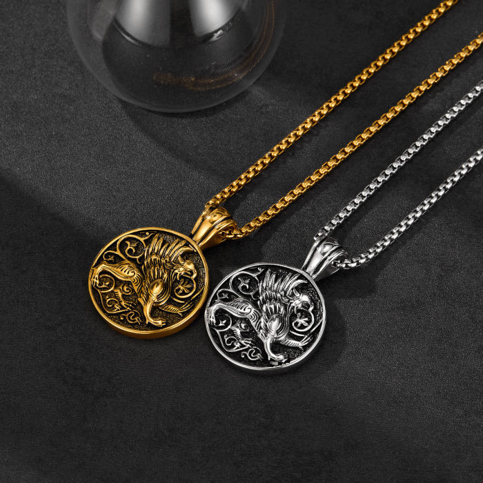 Wholesale Stainless Steel Greek Mythology Pendant