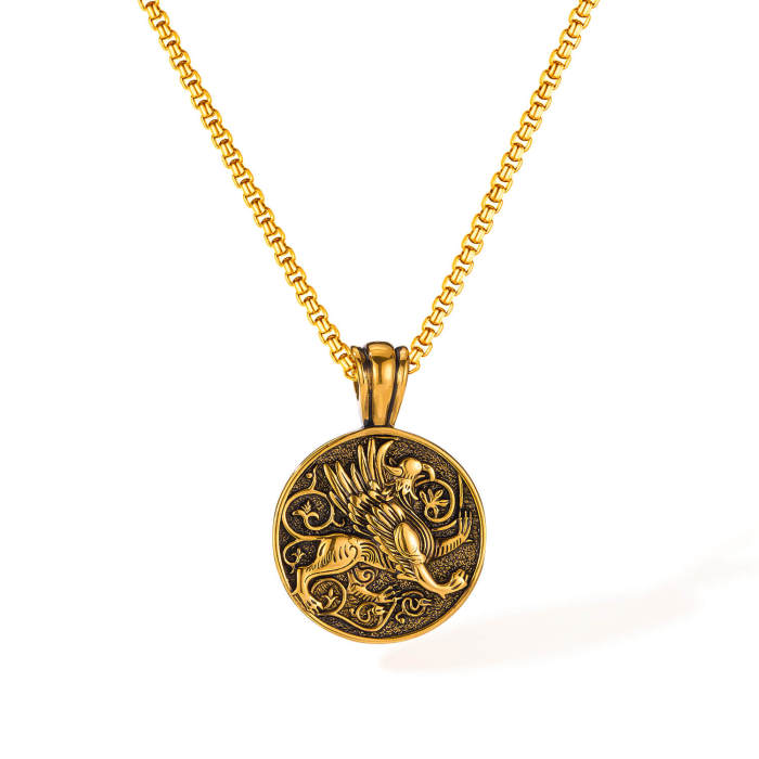 Wholesale Stainless Steel Greek Mythology Pendant