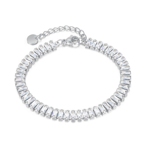 Wholesale Stainless Steel CZ Womens Bracelet
