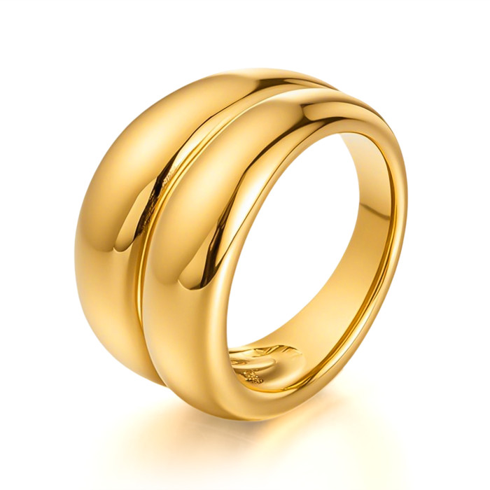 Wholesale Stainless Steel Double Layer Ring