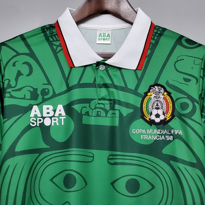 Retro 1998 Mexico Football Shirts Home