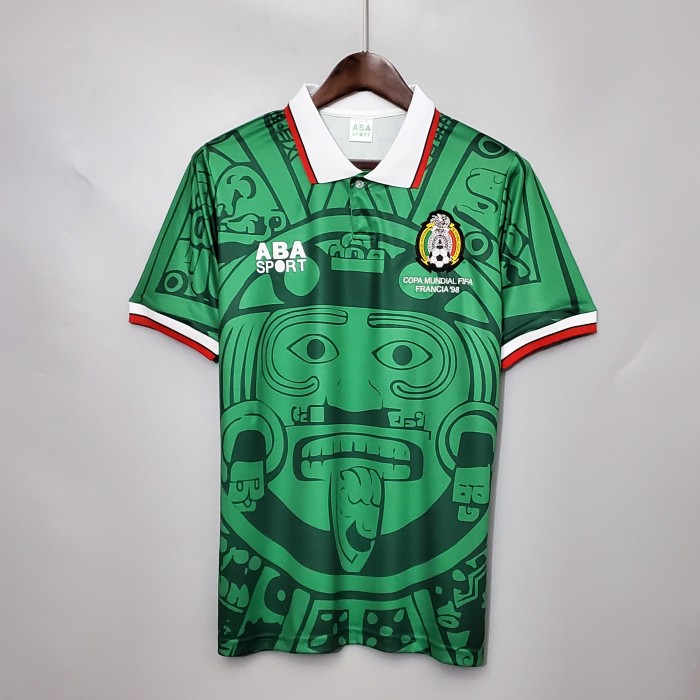 Retro 1998 Mexico Football Shirts Home