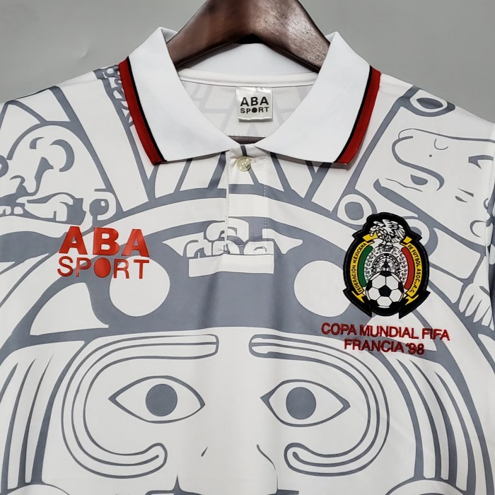 Retro 1998 Mexico Soccer Jersey away