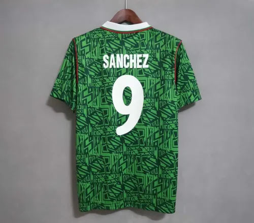 SANCHEZ Soccer Jersey 1994 Mexico Home Green