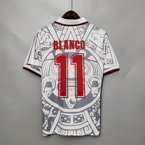 BLANCO 1998 Mexico Soccer Jersey away