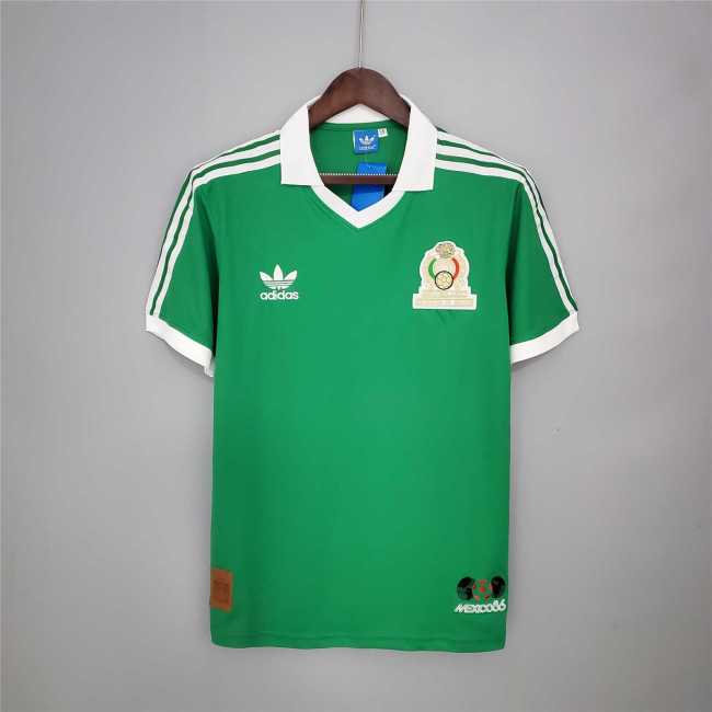 1986 Mexico Home Soccer Jersey