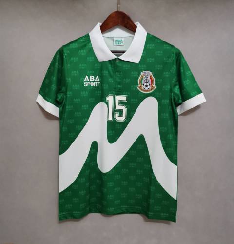ESPINOZA Retro 1995 Mexico Soccer Jersey Home