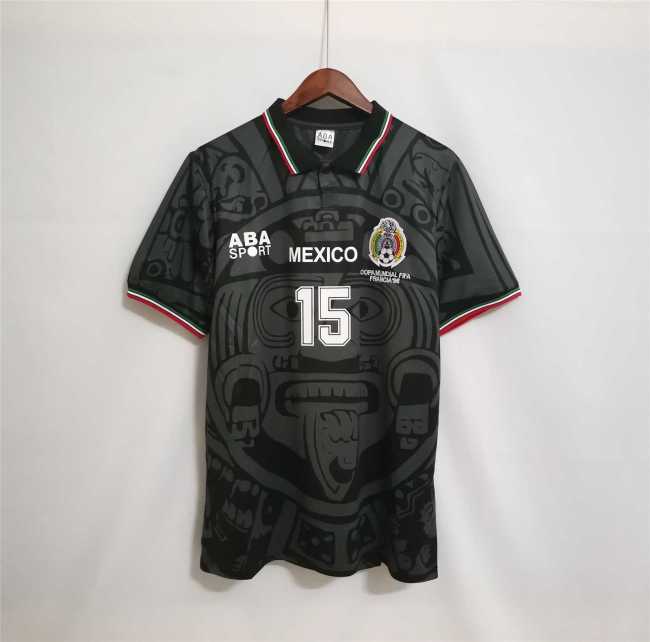 Retro 1998 Mexico Soccer Jersey Away