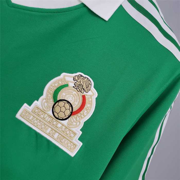 1986 Mexico Home Soccer Jersey