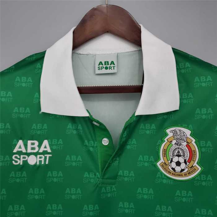Retro 1995 Mexico Soccer Jersey Home
