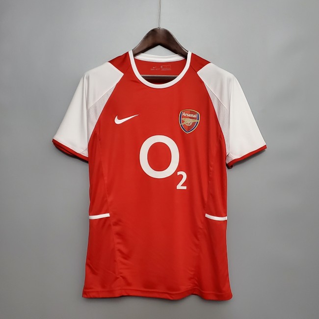 HENRY 14 for Retro Shirt 2002-2004 Arsenal Home Red Vintage Soccer Jersey