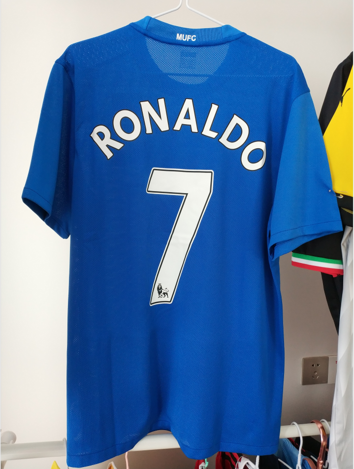 Manchester United 2008-09 Third Shirt Ronaldo #7 (Excellent) M – Classic  Football Kit