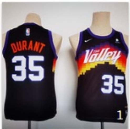 Youth Phoenix Suns 35 DURANT Purple NBA Jersey