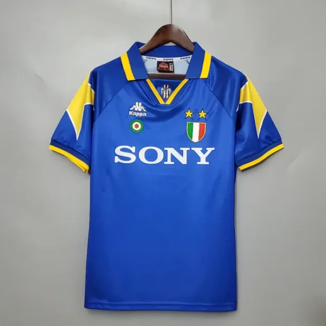 Retro Jersey 1995-1997 Juventus Away Blue Soccer Jersey