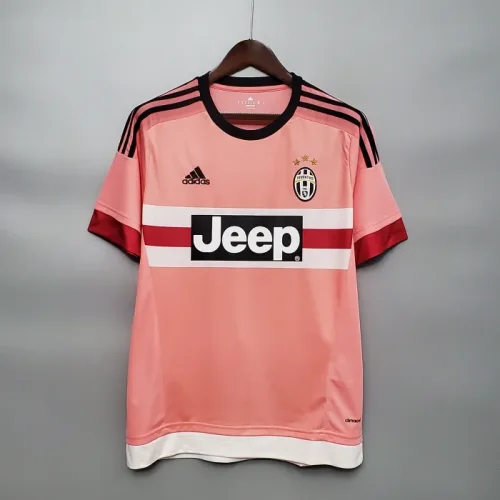 Retro Jersey 2015-2016 Juventus Away Pink Soccer Jersey