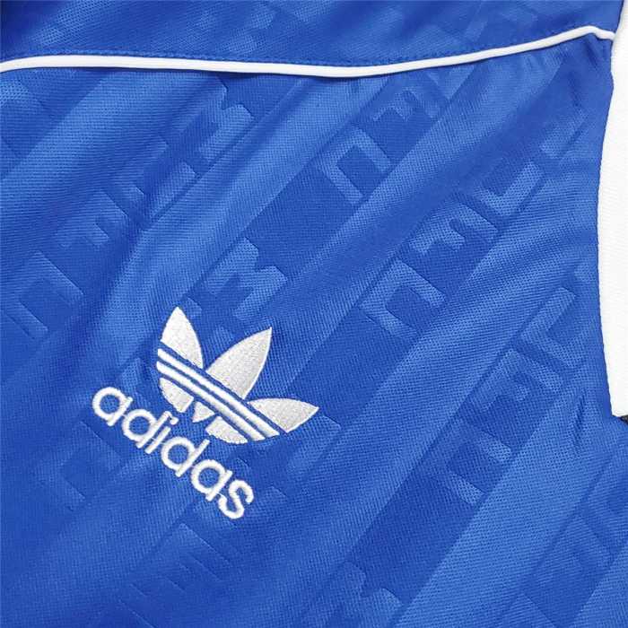 Retro 1988-1989 Manchester United  away blue Soccer Jersey
