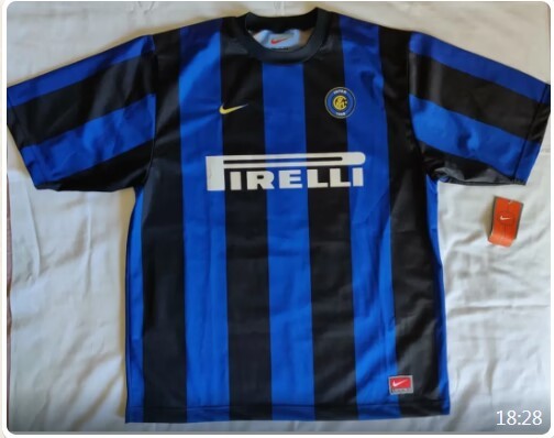 1999/2000 inter milan shirt number #9 ronaldo Soccer Jersey
