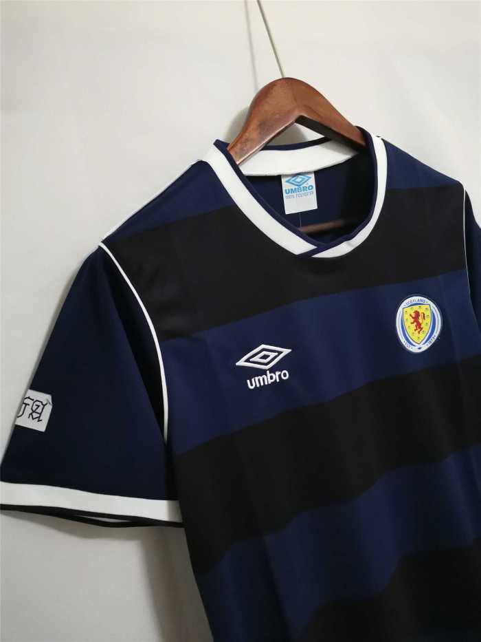 Retro 1986 Scotland home blue Jersey