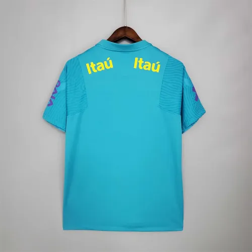 Retro 2021 Brazil Training Suit Blue S-XXLSoccer Jersey Football Shirt