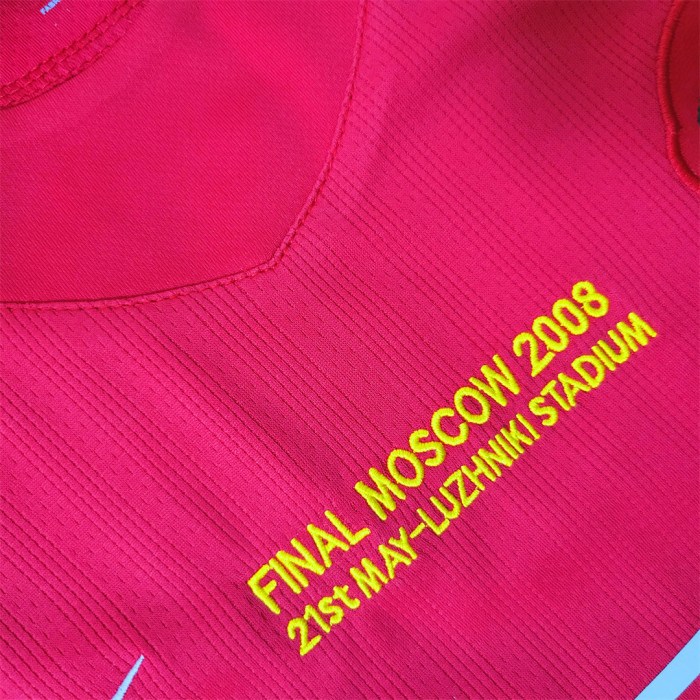 Retro Jersey 2007-2008 Manchester United RONALDO 7 Home Champions League version home Long Sleeve