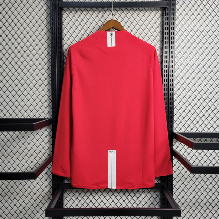 Retro Jersey 2007-2008 Manchester United RONALDO 7 Home Champions League version home Long Sleeve