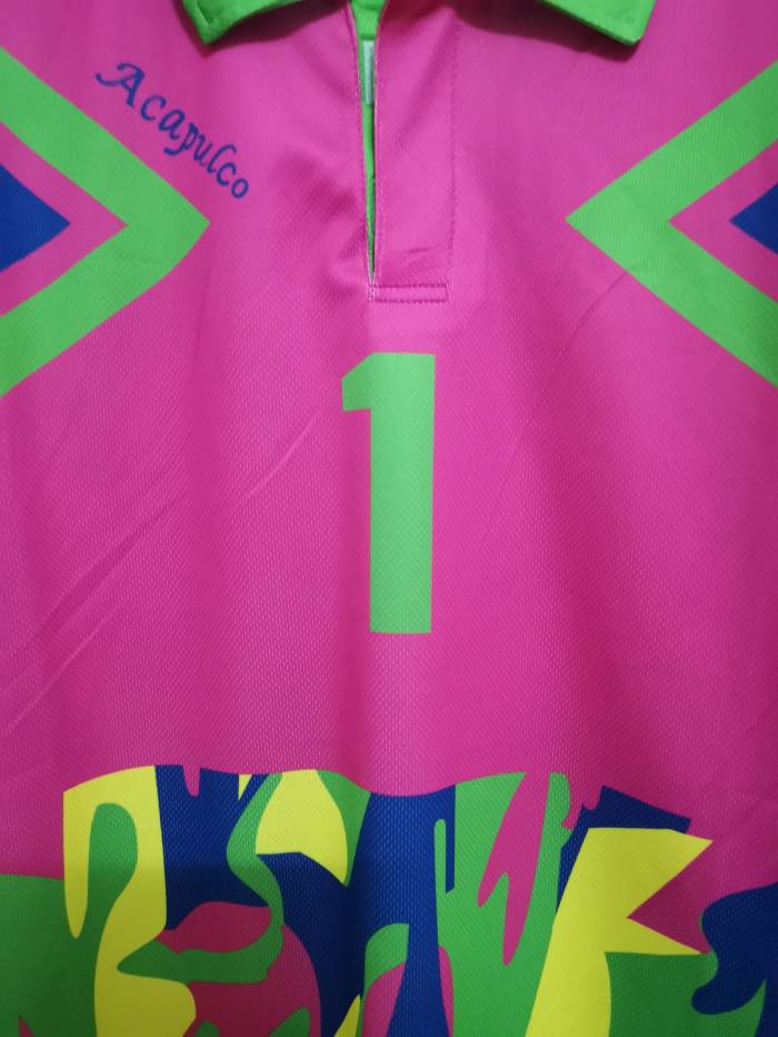 Retro shirt Mexico 1#  j.Campos pink  soccer jersey size S-2XL