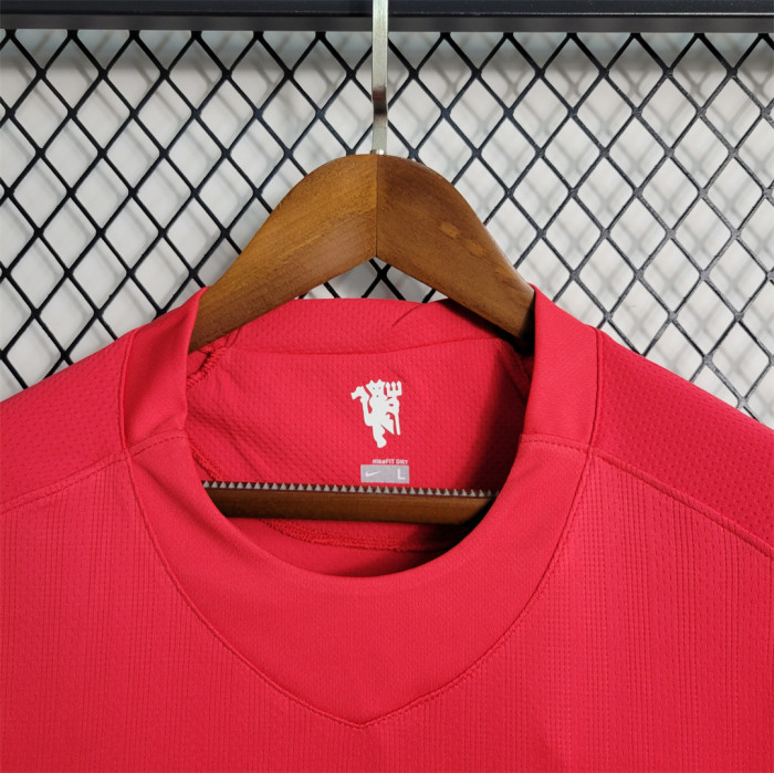 Retro Jersey 2007-2008 Manchester United RONALDO 7 Home Champions League version home Long Sleeve