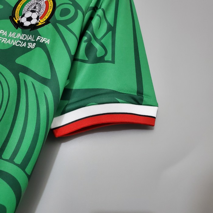 1998 Mexico home  soccer jersey size S-2XL