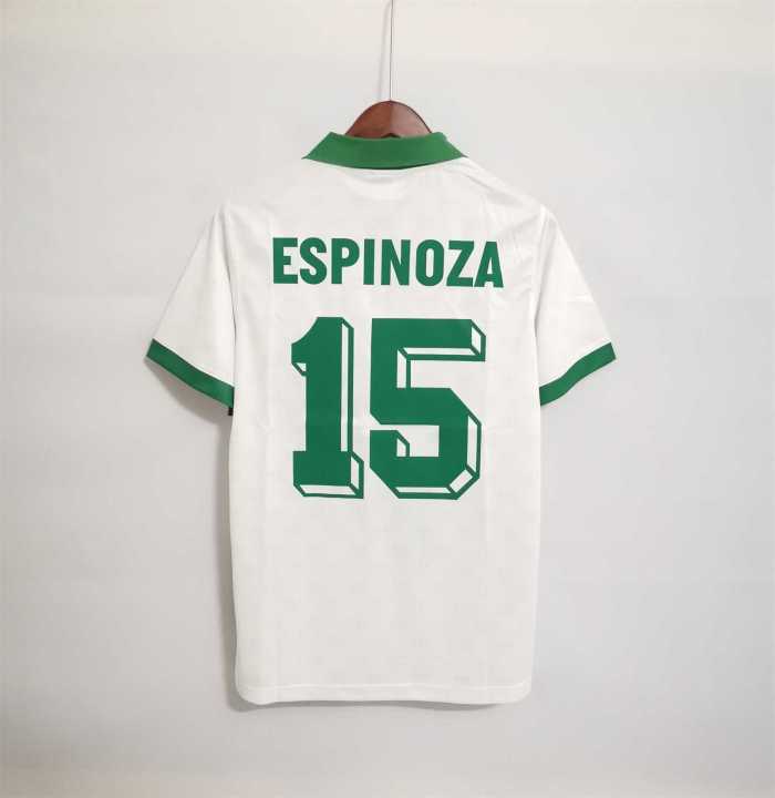 Retro  shirt 1995 Mexico   #15 ESPINOZA  away soccer jersey size S-2XL