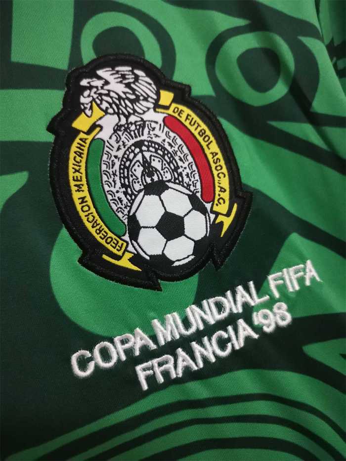Retro shirt 1998 Mexico away long sleeve Sersey size S-2XL