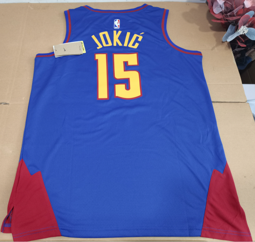 #15 Jokic 2023 NBA jersey with The trophy patch
