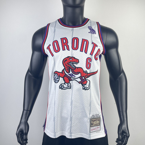 #6 Know Yourself Raptors x M&N jersey white (heat pressed)