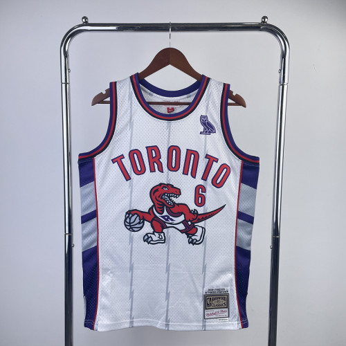 #6 Know Yourself Raptors x M&N jersey white (heat pressed)