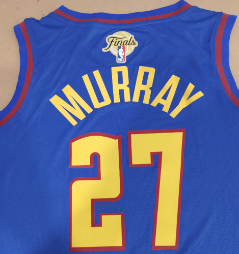 #27 Murray 2023 NBA Finals Nuggets jersey blue