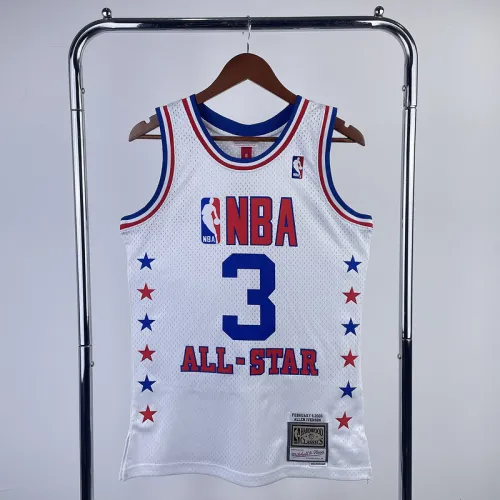 #3 Iverson 2003 All star games jersey white (heat pressed)