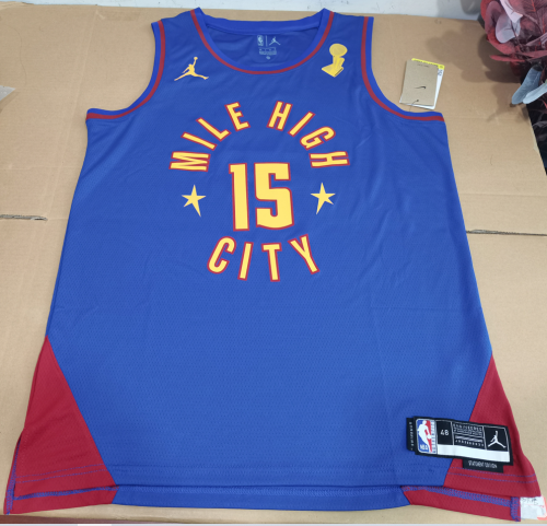 #15 Jokic 2023 NBA jersey with The trophy patch