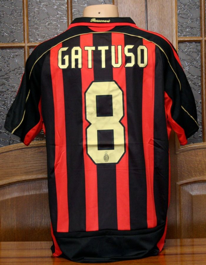 Retro 06-07 AC Milan home Soccer Jersey   s-2xl