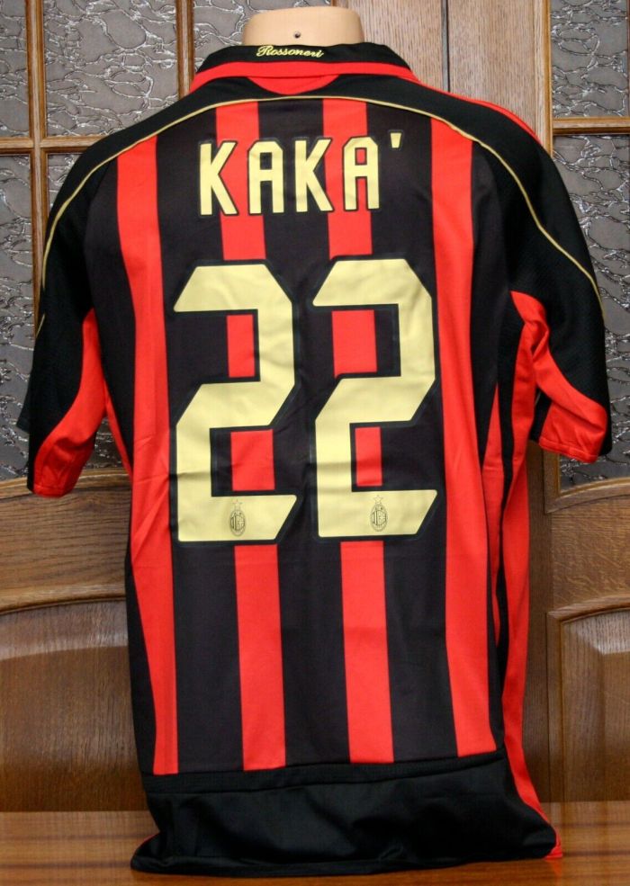 Retro 06-07 AC Milan home Soccer Jersey   s-2xl