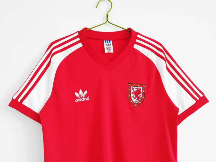 1982 Wales home World Cup  soccer jersey