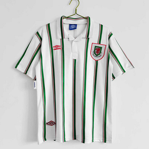 1993/95 Wales away  World Cup  soccer jersey
