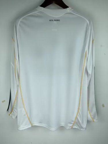 Retro Real Madrid Home Soccer Long Sleeve Jersey 2009 2010