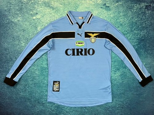 Retro Lazio Away Soccer Long Sleeve Soccer Jersey 1998