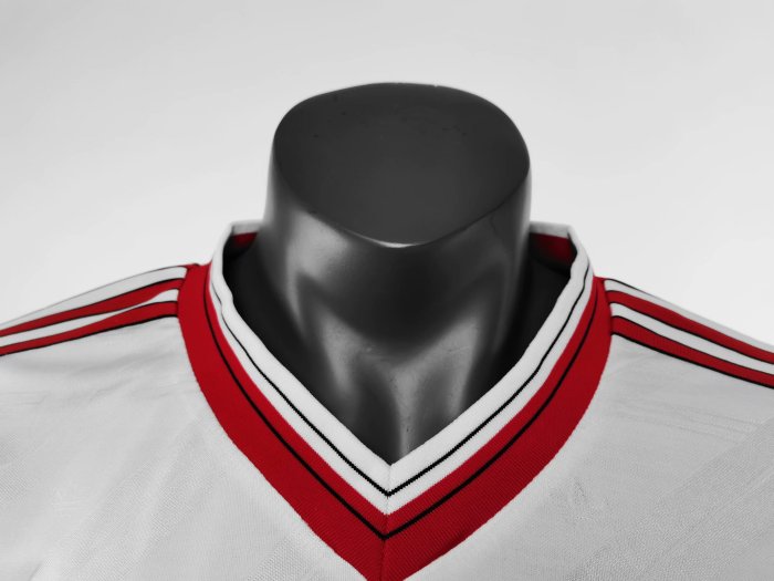 Retro  jersey 1986-1988  Manchester United  away white soccer  jersey  s-2xl