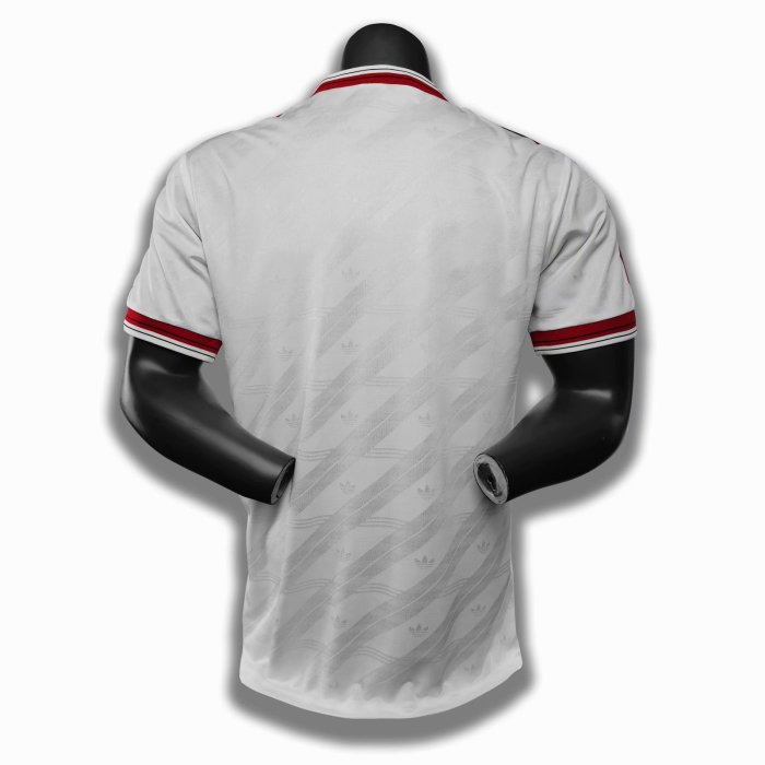 Retro  jersey 1986-1988  Manchester United  away white soccer  jersey  s-2xl